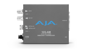 AJA 12G-AM-T 8-Channel 12G-SDI AES audio Embedder/Disembedder