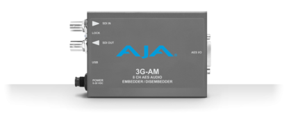 AJA 3G-AM 8-Channel AES Embedder/Disembedder med XLR Breakout kabel