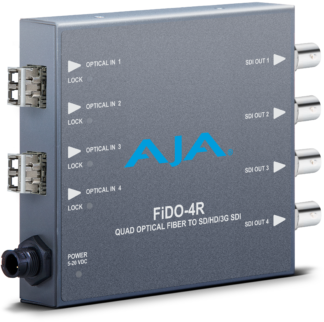 AJA FiDO 4-Channel Single Mode LC Fiber to 3G-SDI Receiver
