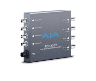 AJA FiDO-4T-ST 4-Channel 3G-SDI to Single-Mode ST Fiber Transmitter