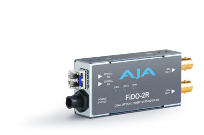 AJA FiDO-2R 2-Channel Single Mode LC Fiber to 3G-SDI Receiver