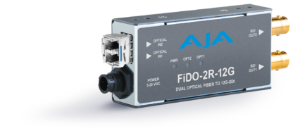 AJA FiDO-2R-12G fiber receiver