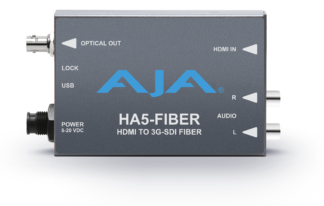 AJA HA5-Fiber HDMI to 3G-SDI over Fiber Video and Audio Converter