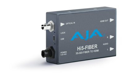 AJA HI5-FIBER 3G-SDI over Fiber til HDMI Video og Audio Converter