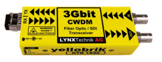 Lynx OTR 1840-1 3Gbit Fiber Optic / SDI Transceiver (CWDM) - 40km