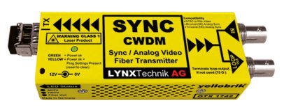 Lynx OTX 1742-2 Analog Sync / Video Fiber Optic Transmitter (CWDM)