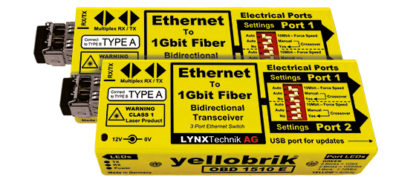 Lynx OBD 1510 E Ethernet to Fiber Bidirectional Transceivers (switch)