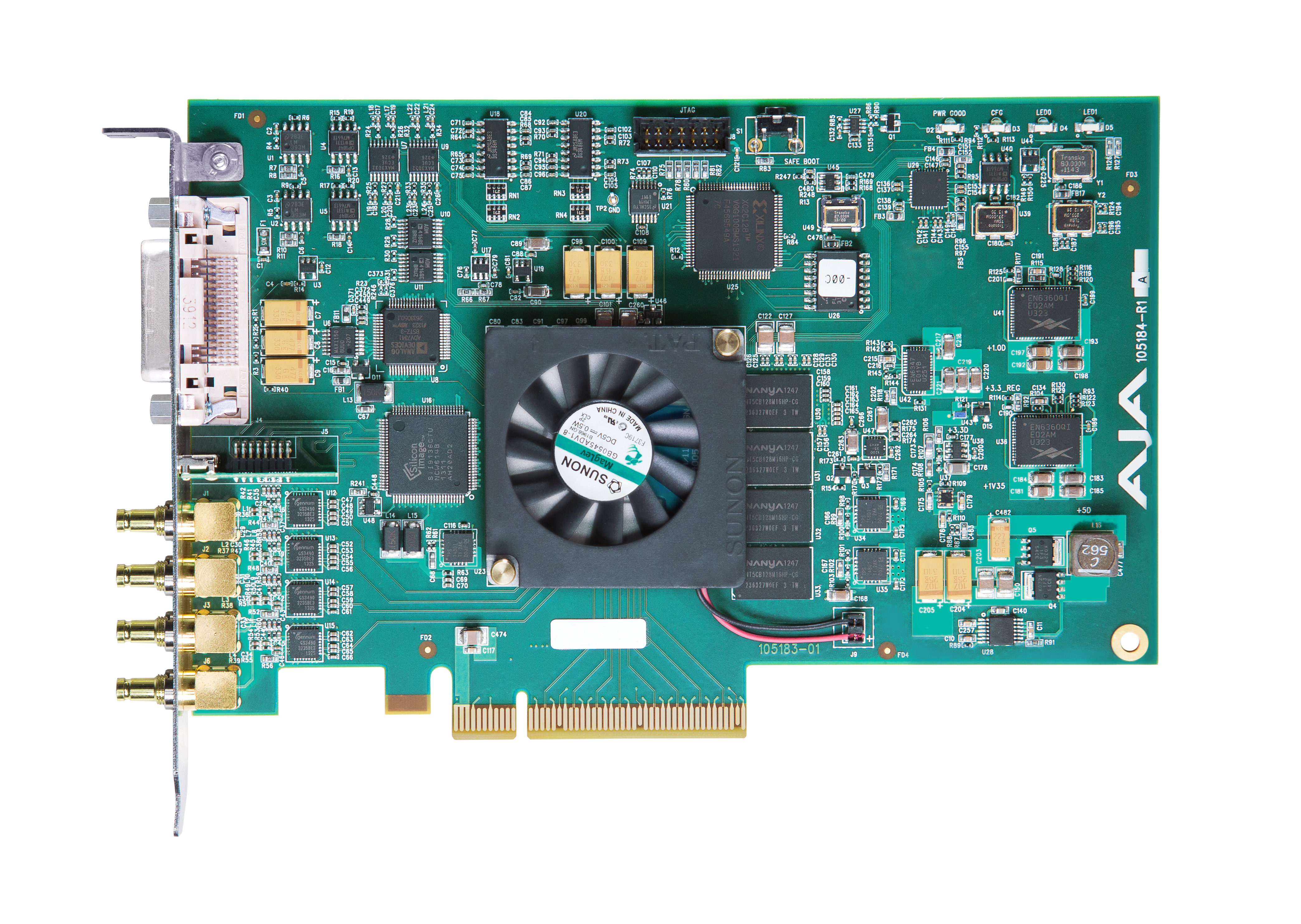 Aja Kona 4 8 Lane Pcie Card With Sdi Cables And Breakout Cables Mediability