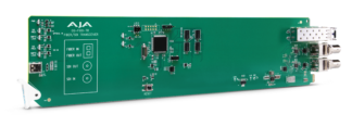 AJA OG-FIDO-TR-MM openGear 1-Channel 3G-SDI/LC Multi-Mode LC Fiber Transceiver