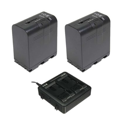 IDX JP-2 Kit with 2x SSL-JVC75 Batteries and 1x LC-2J Charger. The SSL-JVC75 Lithium-Ion Battery