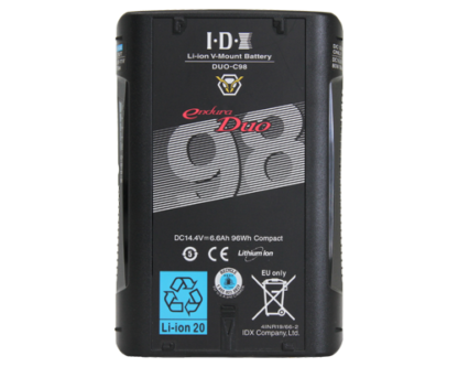 IDX 2 x DUO-C98 Batteri med VL-2X lader