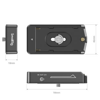SMALLRIG 3018 BATTERY ADAPTER PLATE LITE NP-F - Bilde 4