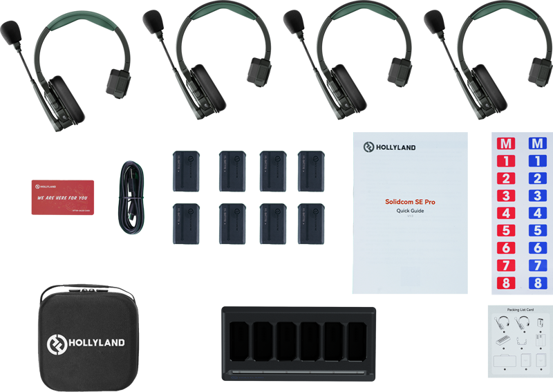 HOLLYLAND Solidcom SE Pro- 4 Person Noise Cancelling Headset Intercom - Bilde 2