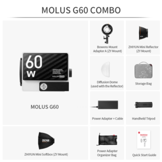 ZHIYUN LED MOLUS G60 COB LIGHT COMBO - Bilde 4