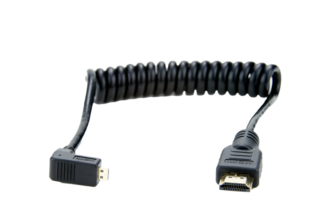 ATOMOS Coiled -Right angle Micro to Full HDMI 30cm