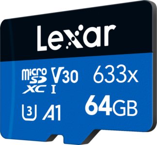 LEXAR 633X microSDHC/SDXC no adapter R95/W45 64GB