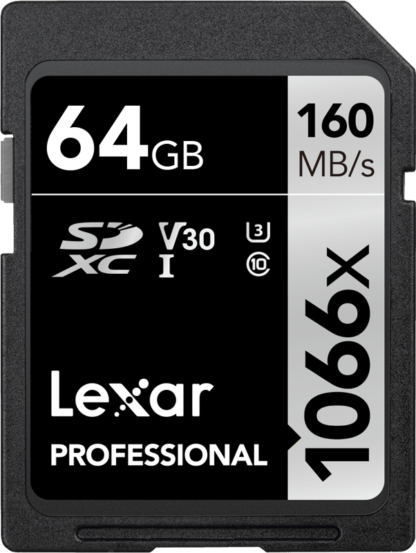LEXAR Pro 1066x sdxc U3 (V30) UHS-I R160/W70 64GB