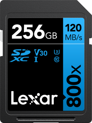 LEXAR Professional 800x SDXC UHS-I cards 256GB