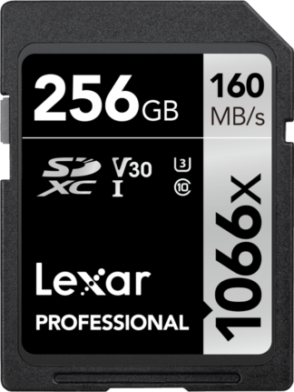 Lexar Pro 1066x sdxc U3 (V30) UHS-I R160/W120 256GB