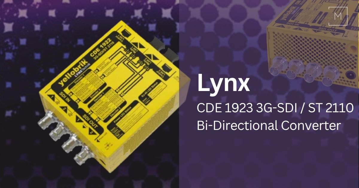 Lynx CDE 1923 3G-SDI / ST 2110 Bi-Directional Converter