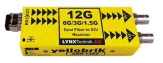 Lynx ORR 1402 Dual Channel 12G Fiber to SDI Receiver