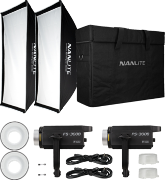 NANLITE FS-300B LED Bi-color 2 Light Kit
