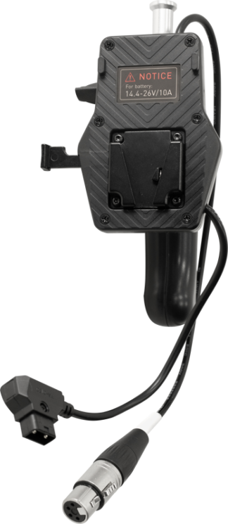 NANLITE V MOUNT BATTERY GRIP WITH 4 PIN XLR CONNECTOR