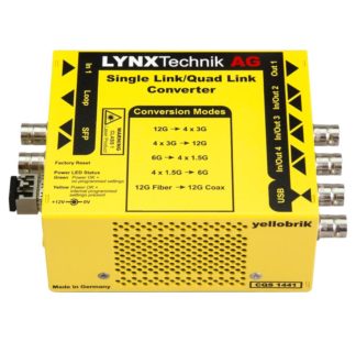 Lynx 12Gbit/3Gbit SDI Quad Link Single Link Converter