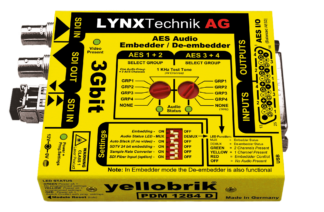 Lynx 3 GBit AES Audio Embedder / De-embedder