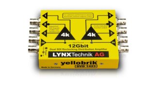 Lynx Dual 1>3 12G SDI Distribution Amplifier (supports 270Mb)
