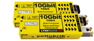 Lynx Bidirectional Fiber to electrical 10G Ethernet Transceiver