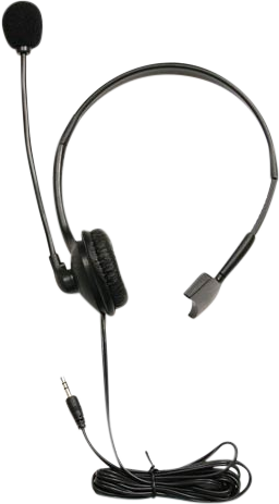 DATAVIDEO MC-1 STANDARD ONE EAR HEADPHONE WITH MIC.